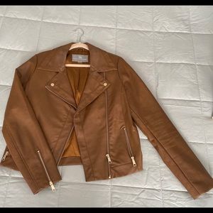 Tart Collections Faux Leather Moto Jacket